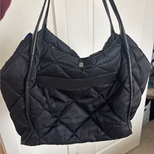 Black Quilted MZ Wallace Tote Bag